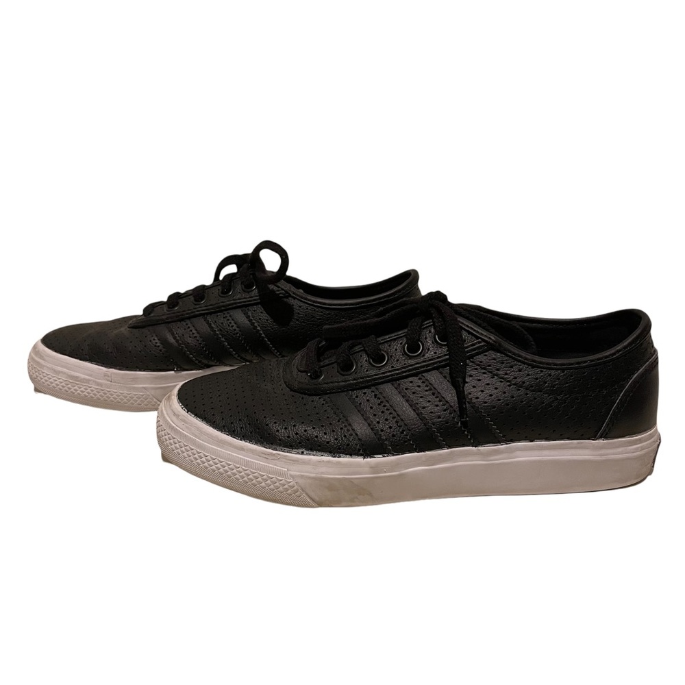 Classic Adidas Black Leather Sneaker